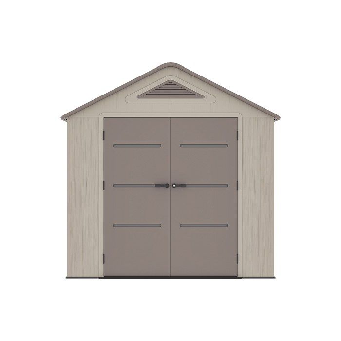 Abri de jardin en résine HDPE beige effet bois 6 15 m² avec plancher - épaisseur 22mm - ANTEVA Abri de jardin en résine HDPE beige effet bois 6 15 m² avec plancher - épaisseur 22mm - ANTEVA