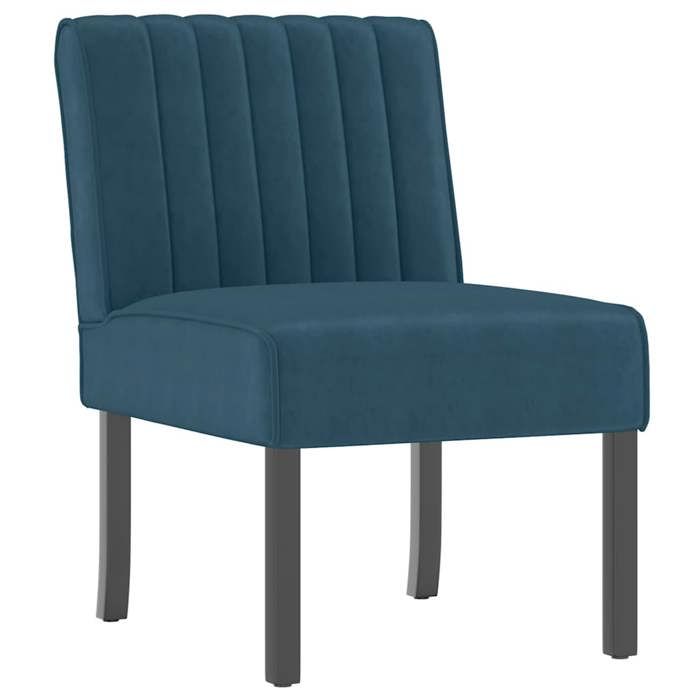 Sales SeasonChaise simple（1 PC) - SHIELD - Fauteuil/Siège TV - sans accoudoirs bleu velours 48x64x72 cm 1589410