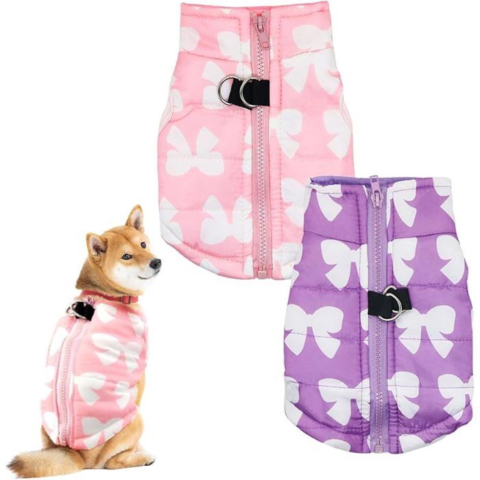 2 Pièces Gilets Chauds pour Animaux De Compagnie Gilets pour Chats Et Chiens Gilets Chauds d& 39 hiver Vestes pour Chiots MANTEAU