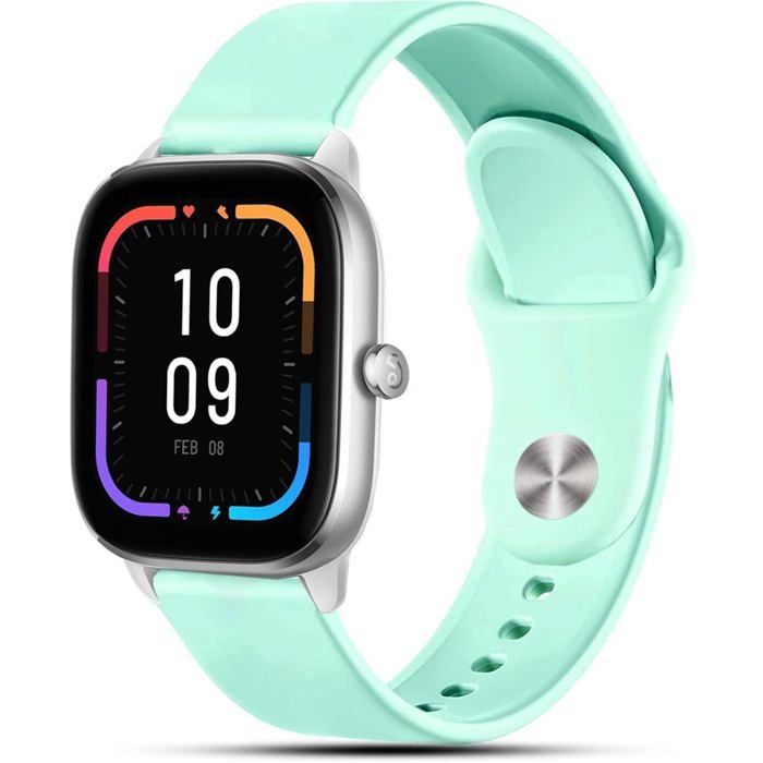 Bracelet silicone 20 mm compatible Amazfit GTS 2/3/4 / Bip / Bip U / Bip S / Bip Lite sport unisexe