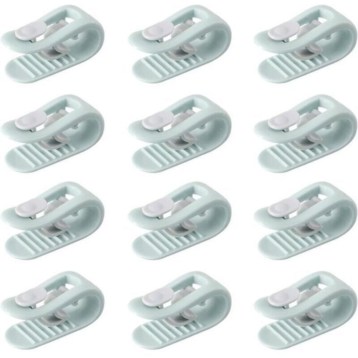 Clips de couette antidérapants - Unbrand - Lot de 12 - Fixation sans aiguille - Pour couettes dhiver et dété