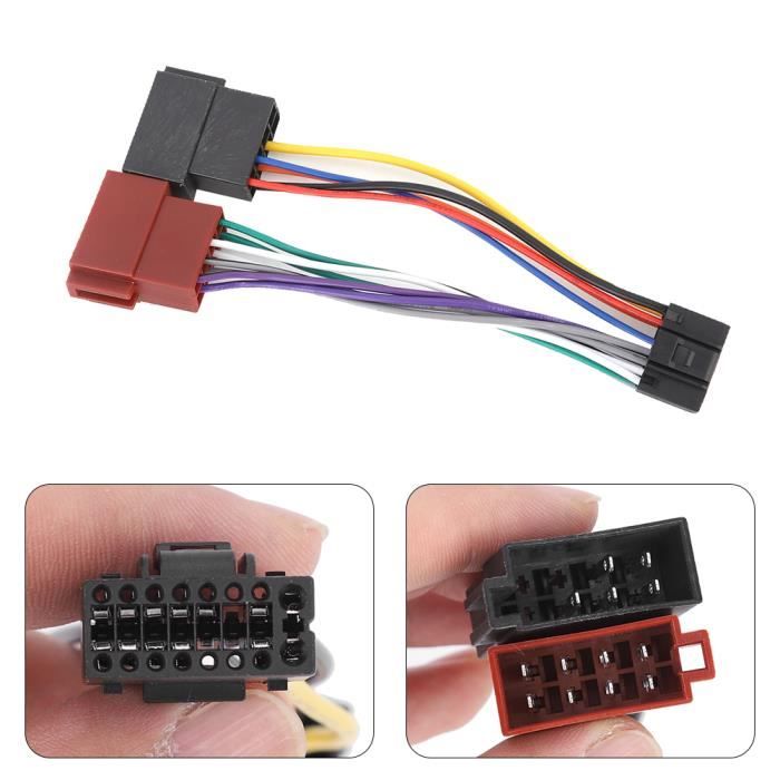 Connecteur Faisceau Feu Arrière 6 Broches 20 Cm - Compatible Peugeot 206 207 307 308 (Lot De 2)