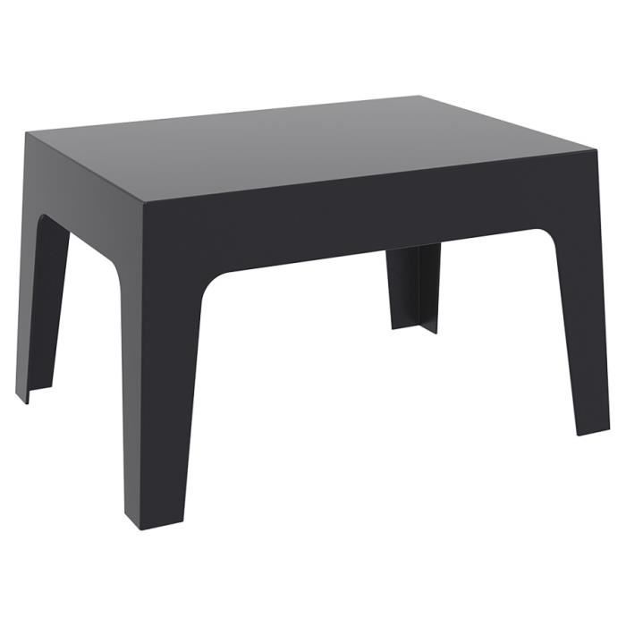 table basse - alter ego - marto - plastique - noir - carré