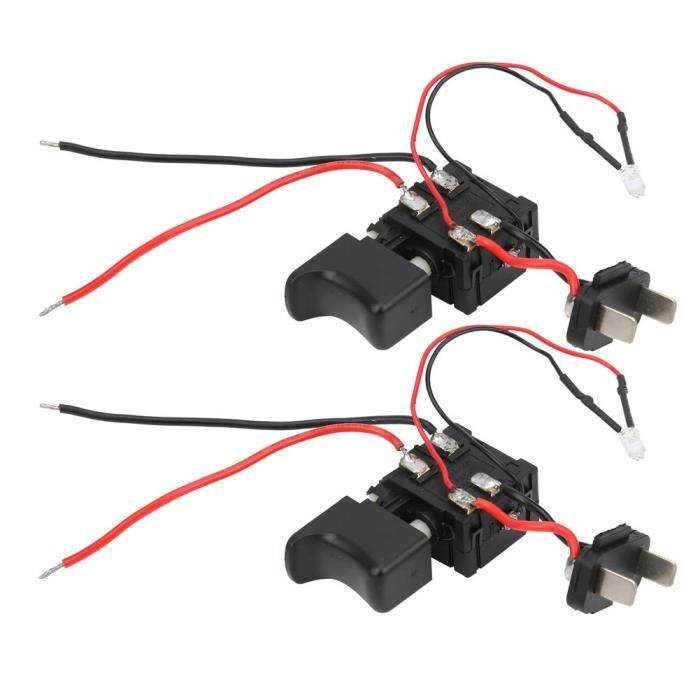 Interrupteur Perceuse Sans Fil 7.2V-24V - Commutateur Vitesse Avec LED - Remplacement Pour Outils électriques