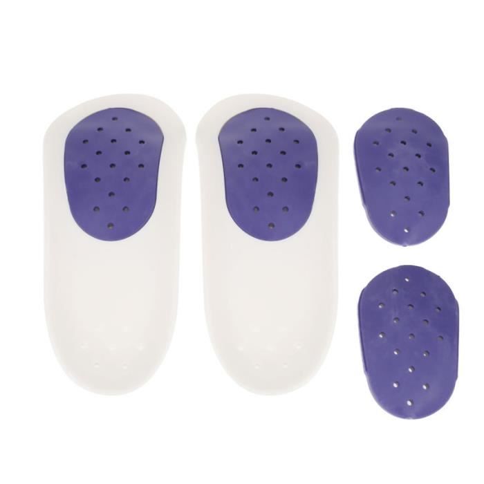 1 paire de semelles orthop/édiques pour chaussures de soutien pour vo/ûte plantaire orthop/édique soulagement de la douleur au talon hommes femmes soulagement de la fasciite plantaire bleu fonc/é M