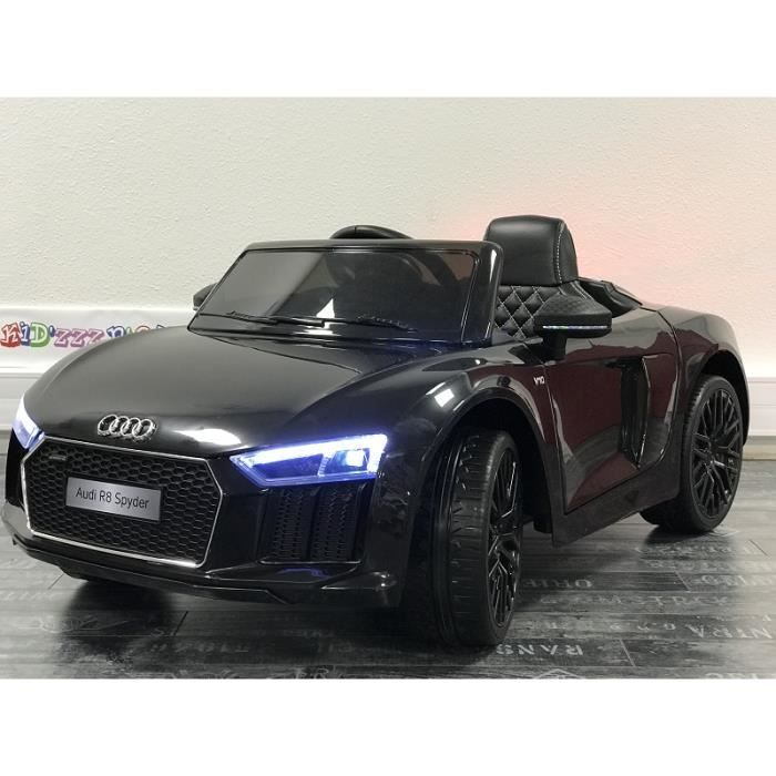 Voiture Electrique Enfant Audi R8 Spyder Noir Cdiscount Jeux Jouets