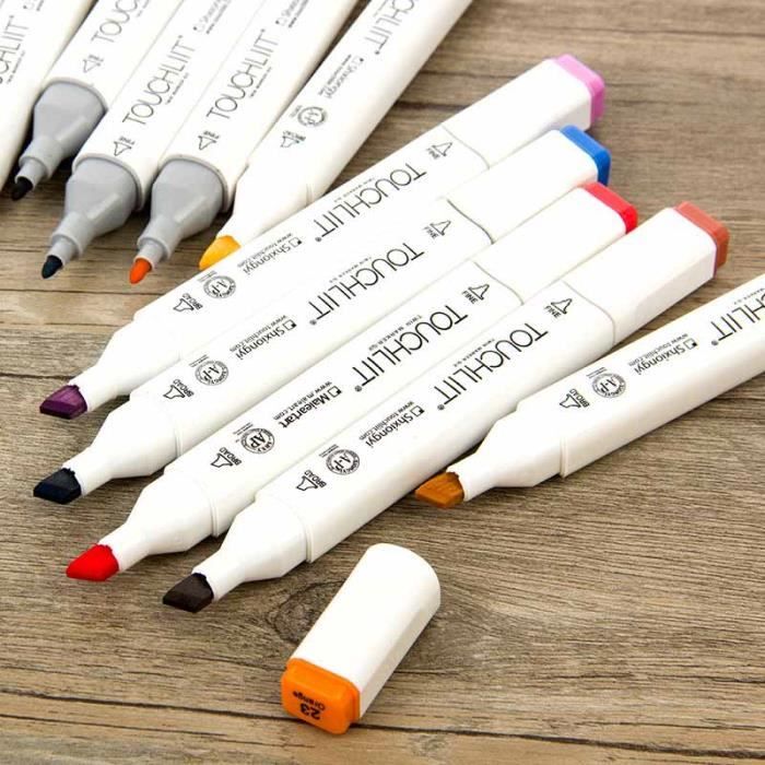 Marker Lot De 30 Marqueurs A Alcool Double Pointe Animation Art Esquisse 30 Couleurs Standard Produit Design 30 Couleurs Cdiscount Beaux Arts Et Loisirs Creatifs