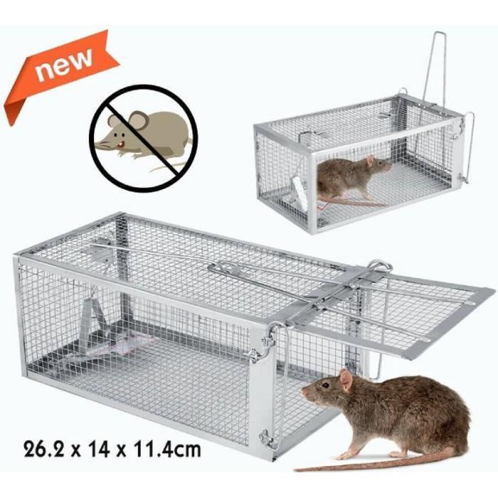Piege pour nuisible Cage à souris, Cage piège à souris, cage de piège à  rats, 26.2 * 14 * 11.4cm - Cdiscount Jardin