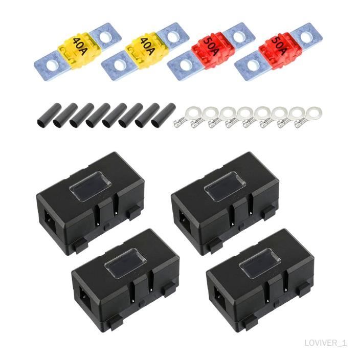 Movilideas Porte-fusible Voiture Aérienne Étanche Avec 2 Fusibles 1 Amp - Protection Électrique