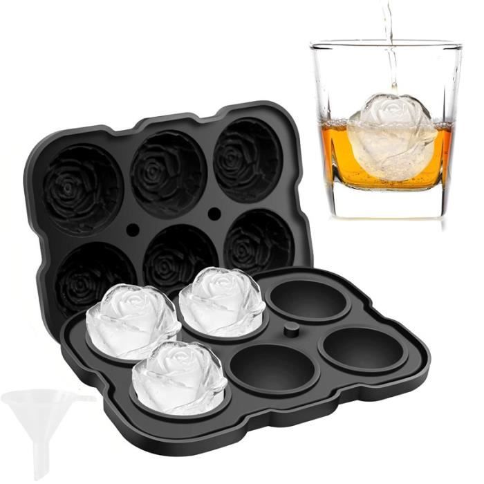 2 Moules à Glaçons Silicone Formes Fun - Glaçons Rigolos Pour Whisky, Cocktails, Fêtes - 16 Cavités