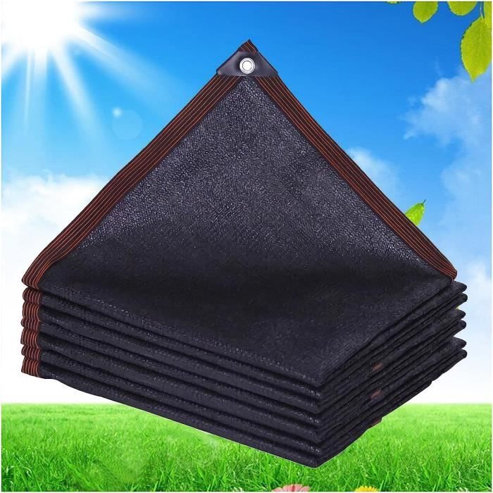 Voile D'Ombre UIRWAY 3x4m - 95% UV Protection, HDPE Respirant - Jardin, Terrasse, Balcon - Sable