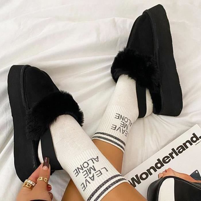 Tongs En Fourrure Douce Pour Femme – Confort Maison, Semelle Antidérapante, Modèles Léopard, Rose Ou Noir