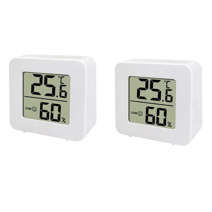 Thermometre Interieur,Thermomètre Intérieur,2 Mini Moniteurs De Jauge La  Hygrometre Interieur,Grand Écran Lcd Thermomètre[u352] - Cdiscount Bricolage