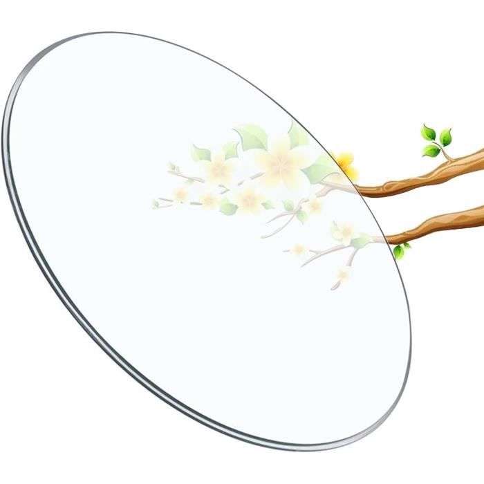 Plateau De Table Rond En Verre,Personnalisable,Table En Verre, Bord