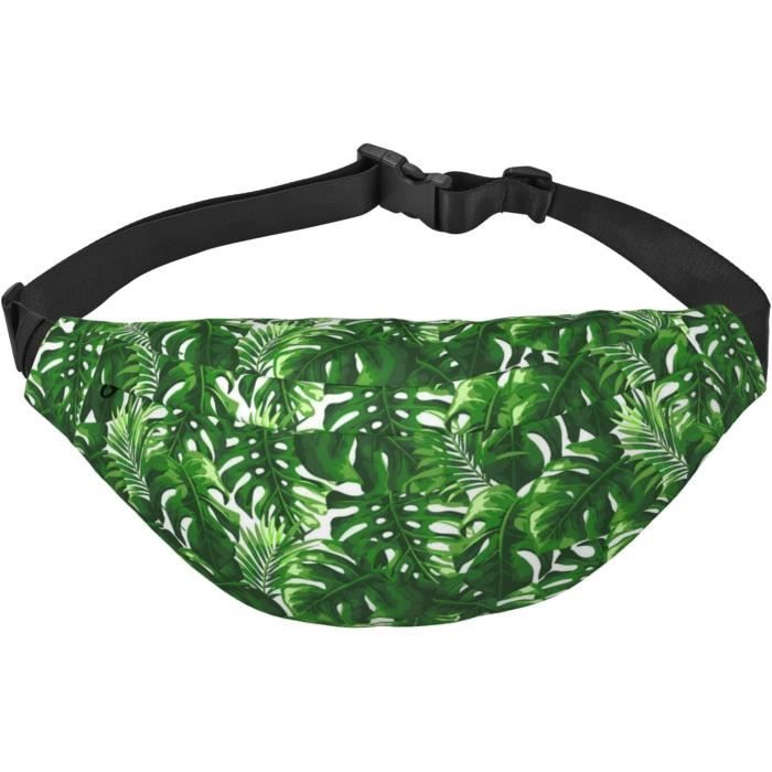 Short C&C California Femme S – Ceinturé Motif Palmiers, Lyocell Vert, Neuf