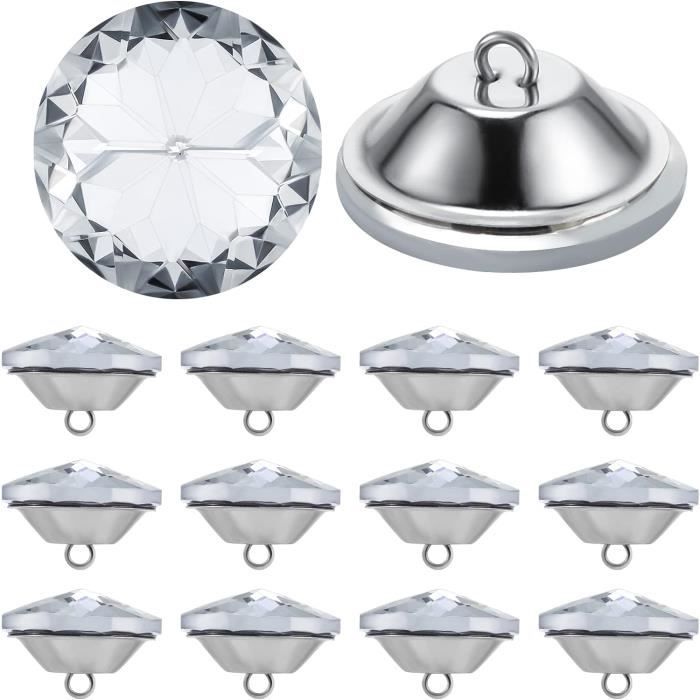 Lot De 10 Boutons En Métal Irréguliers - Boutons Décoratifs Pour Vêtements, DIY, Pulls, Manteaux - Tailles 18/20/23 Mm - 5