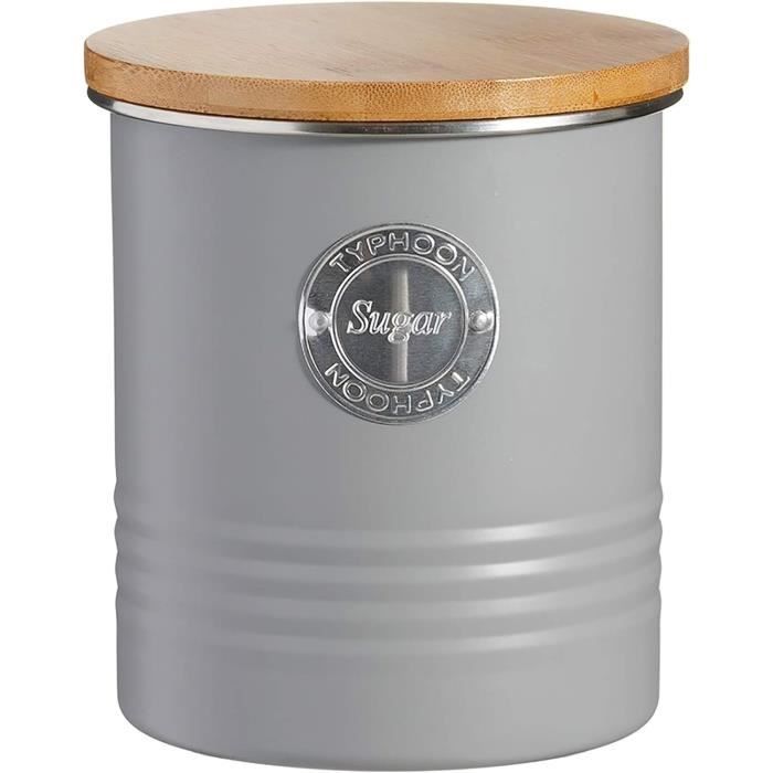 Bocal De Rangement Décoratif "Sassy Canister" En PVC - Pour Café, Thé, Sucre (20x18 Cm, Design Aléatoire)