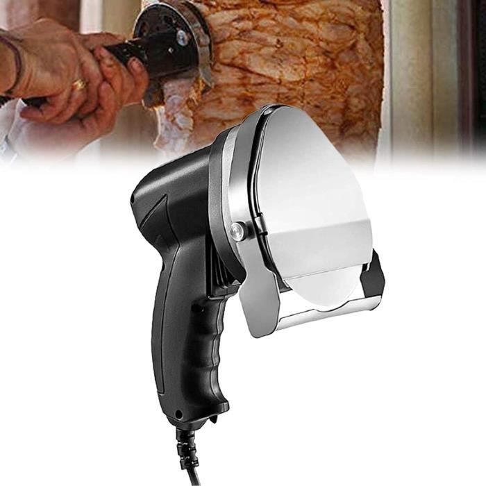 Trancheuse à Kebab Électrique 80W - Épaisseur Réglable 1-8mm (SENDERPICK)