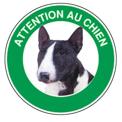 Panneau Attention au chien Beagle - Rigide Ø180mm - 4041575
