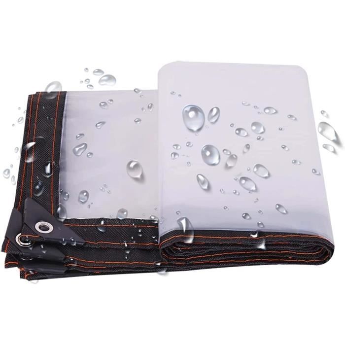 Bâche Avec œillets Transparente Sur Mesure, 1x1.2m Toile Transparente