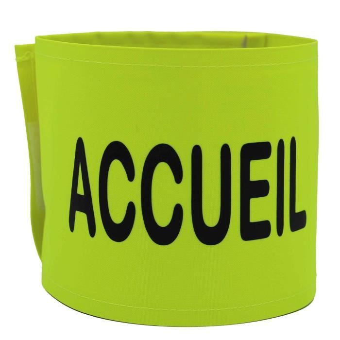 Brassard De Sécurité YOKO - Ajustable Scratch - 100% Polyester Imperméable - Made In France