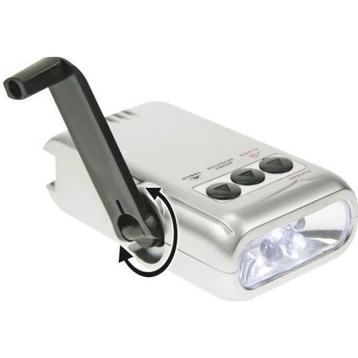 Lampe Torche - DYNAMO - ZL388/5 - LED - Rechargeable - Détecteur de faux billets