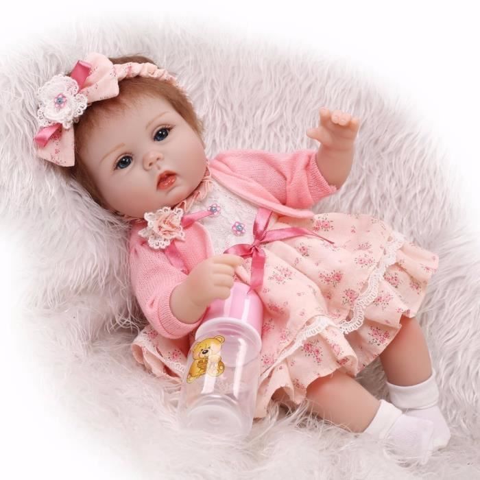 Belle Bebe Reborn Poupee Jouet Le Meilleur Cadeau D Anniversaire Pour Enfant Enfant Haute Fin Fille Brinquedos Silicone Reborn Bebe Cdiscount Jeux Jouets