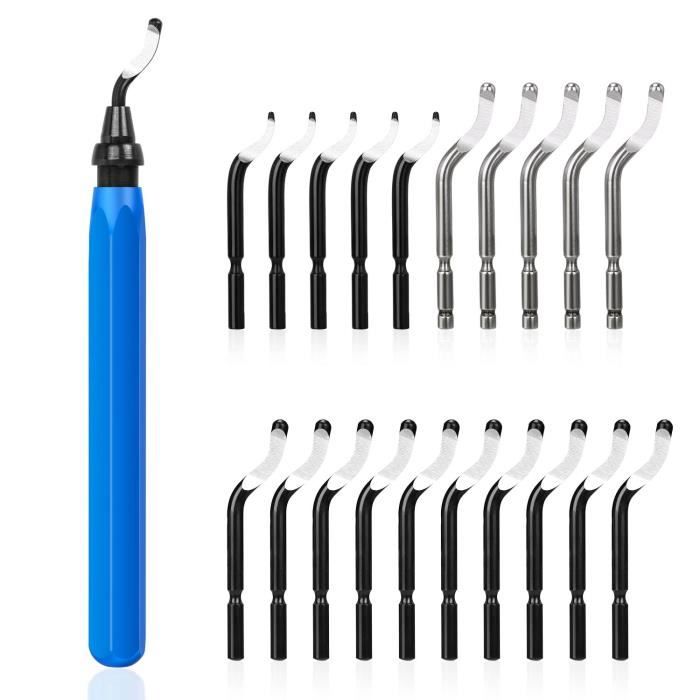 Embout ébavureur 2 En 1 Intérieur/extérieur - Pour PVC, PP, PE, ABS, Métaux Souples, Queue 9,5 Mm - 9