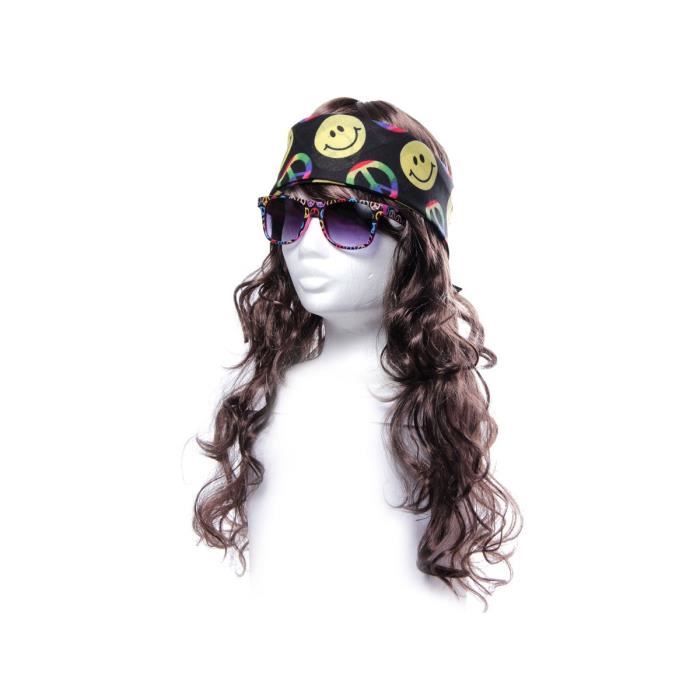 Perruque Freaky Dreadlocks Noire – Longue Cheveux, Déguisement, Emballage D'origine