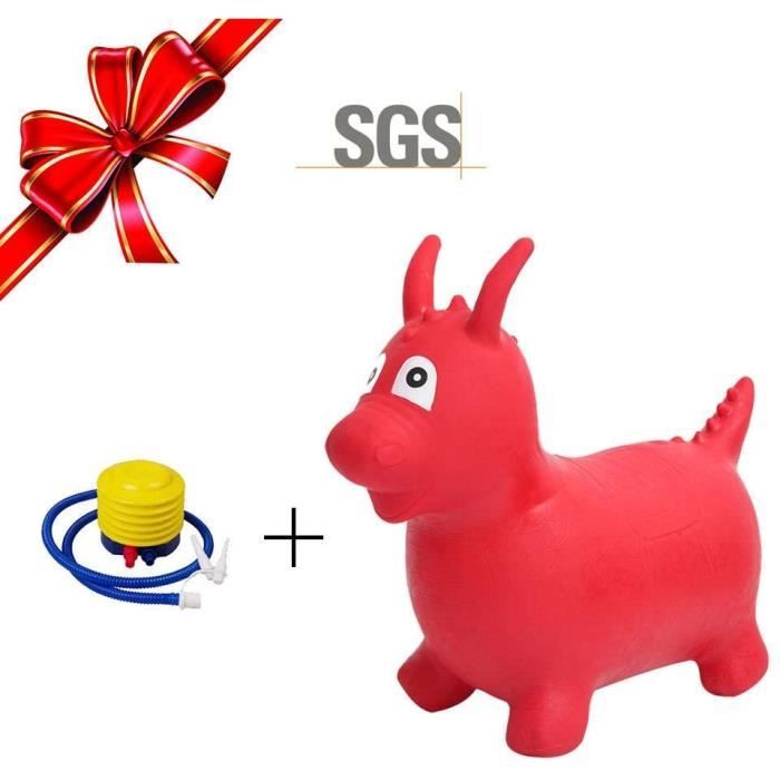 Prokth Cheval Gonflable Animaux Sauteur Ballon Sauteur Jeux Exterieur Pour Bebe Et Enfant A La Maison Et A La Mate Cdiscount Jeux Jouets