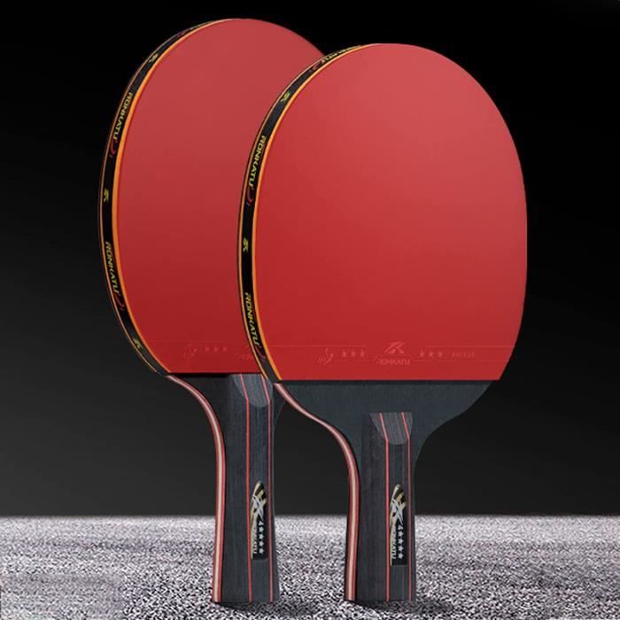 Raquette de Ping Pong Set,Raquette de Tennis de Table 5 Etoiles,2