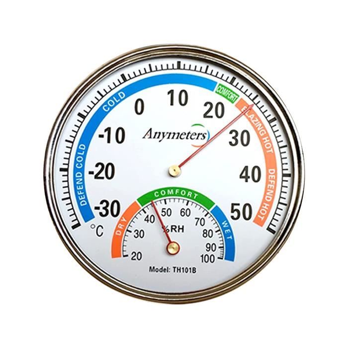 Thermomètre Mural D'Intérieur  Hydromètre Rond 2 En 1 Pour  L'Humidité-Instruments Météorologiques Pour Les Décorations Mu[u6192] -  Cdiscount