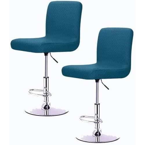 Housses De Tabouret De Bar Extensibles Avec Dossier - Lot De 1/2/4, élasthanne, Pour Cuisine, Salle à Manger, Lavables