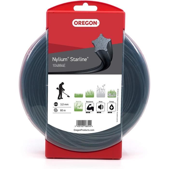 Oregon Nylium Silencio Fil Coupe-Bordure 2.0mm - Bobine 15m | Pour Outils Batterie Moins 40V