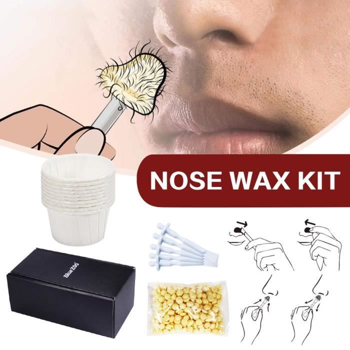 Kit de cire de nez sans papier portable pour outil d'épilation du nez