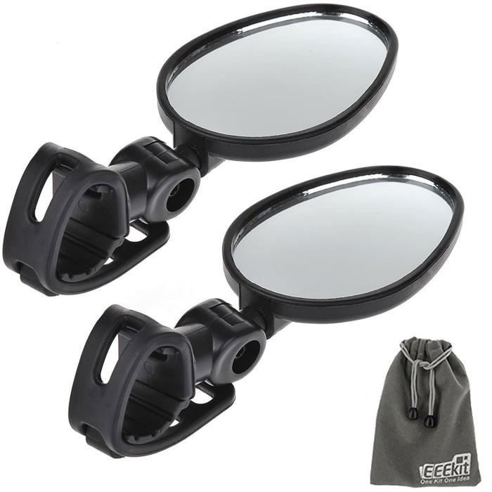 Lunettes d'équitation Rétroviseur ABS Mini Multi Angle Réglable Casque Rétroviseur pour Vélo Cyclisme Léger Durable Accessoire De Lunettes De Sécurité