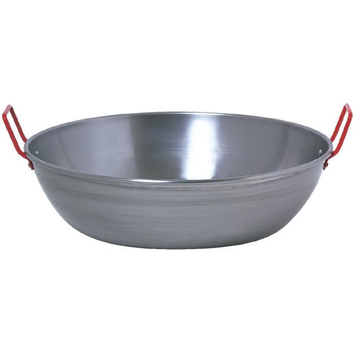 Garcima La Ideal Poêle à Paella En Acier Poli 50 Cm - Pour 14 Portions