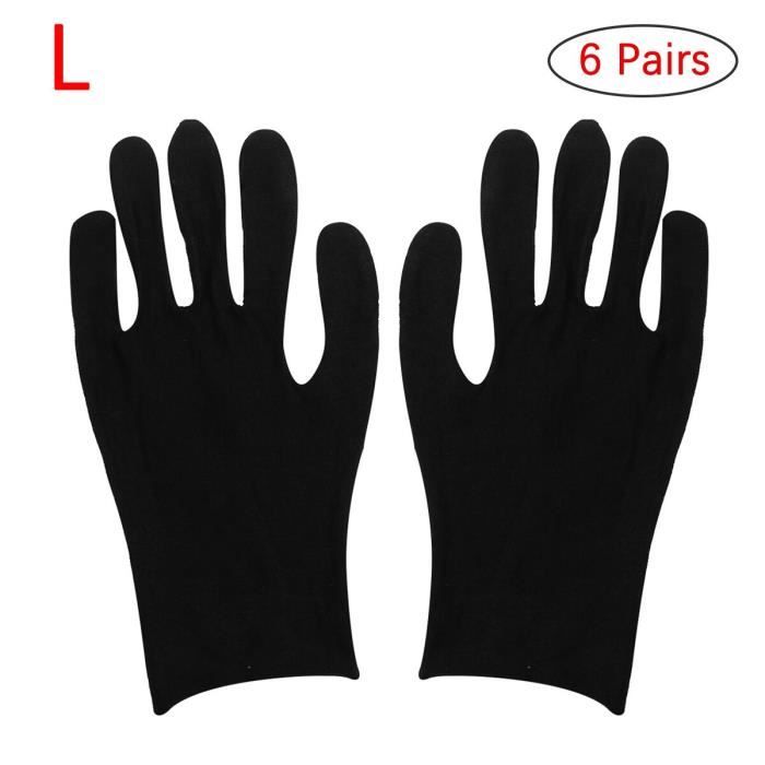 GANT DE MENAGE,Gants en coton blanc,61224 paires,légers,fins,doux,protection pour pièce de