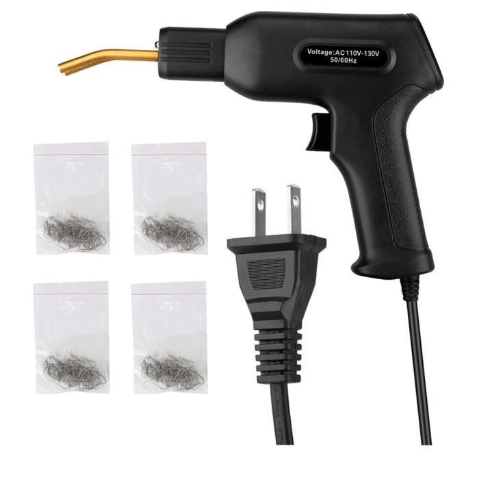 Agrafeuse à Chaud 70W Pour Réparation Plastique Auto – 4 Types D’agrafes – Soudure Sans Démontage – Éclairage LED