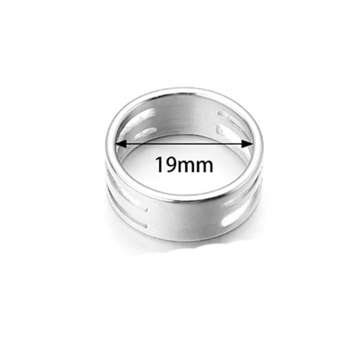 4 Dé à Coudre En Acier Inoxydable Pour Tricot Et Crochet - 19mm Et 17mm | Guide-fil Protège-doigts