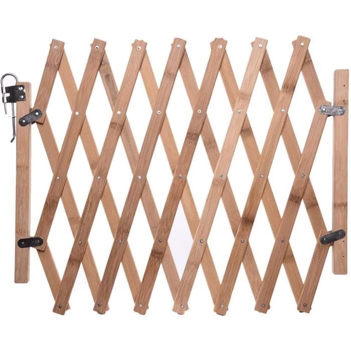 Barriere Extensible En Bois Naturel Barriere Bois Extensible 60 A 110 Cm Barriere De Securite Pour Enfant Chiens Barrier 30 Cdiscount