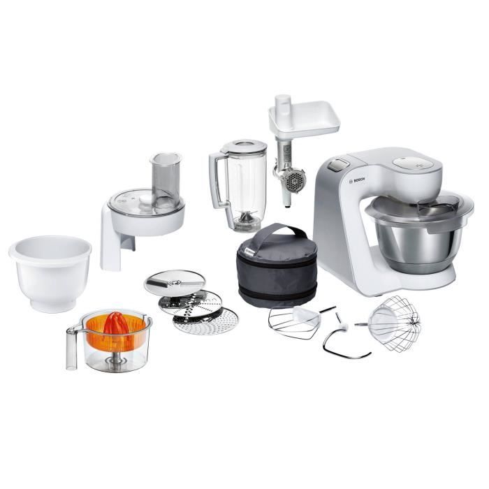 Robot de cuisine - BOSCH - MUM 58258 - 5 Litres - 1000 Watt - Plastique Blanc
