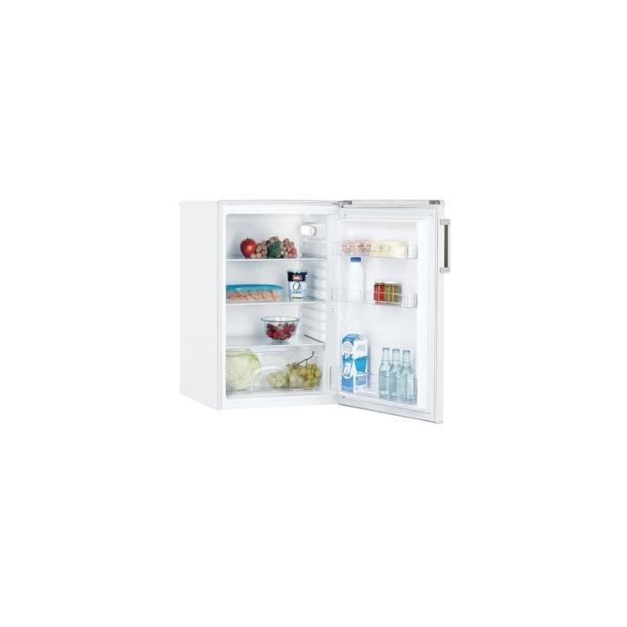 CANDY Réfrigérateur Frigo 1 Porte Confort Poig Métal Tout Utile 85x55x58cm Blanc 125L A+ 40db