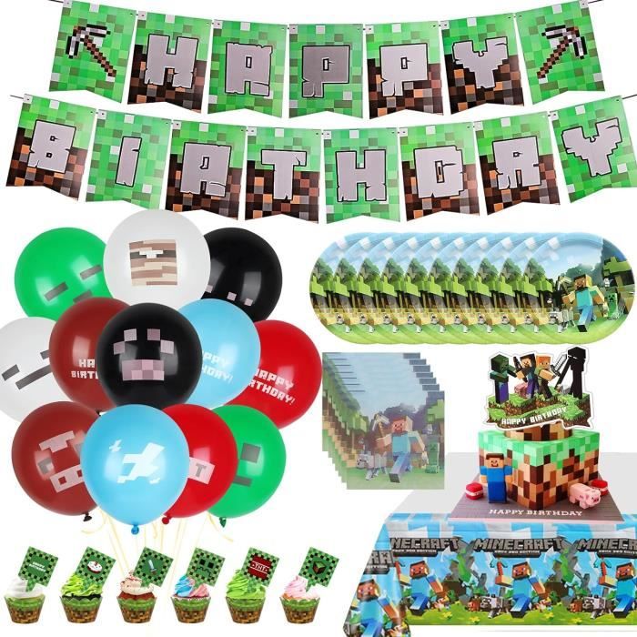 TNT Pixel Miner Fournitures De Fête D'anniversaire
