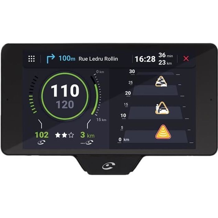 Navigateur GPS automobile COYOTE NAV+ - grand écran 5.5 po - avertissement de limitation de vitesse - POI
