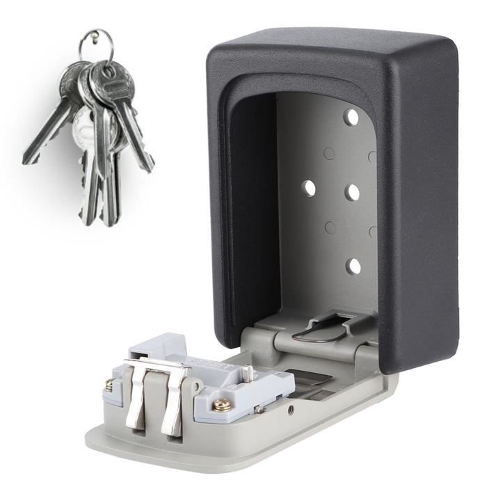 Coffre-Fort À Clé Boîte De Verrouillage À Clé Murale En Alliage D ...