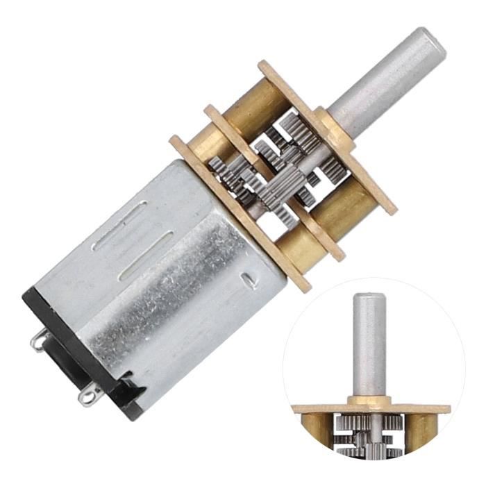 Moteur à Engrenages JS-50 12V DC - 5 Tours/min - Pour Présentoirs, Artisanat, Luminaires - Faible Bruit