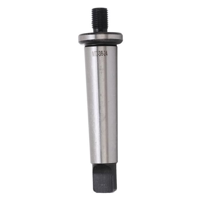 Arbre De Mandrin De Perçage MT2 à 3/8"-24 Pour Tour - Acier Manganèse