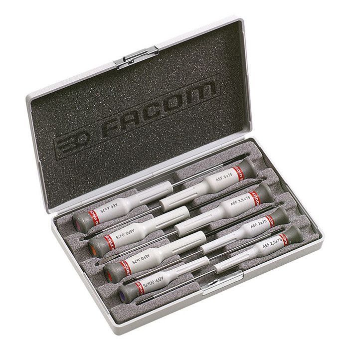 Coffret de 8 tournevis Micro Tech série AEF.J6 FACOM