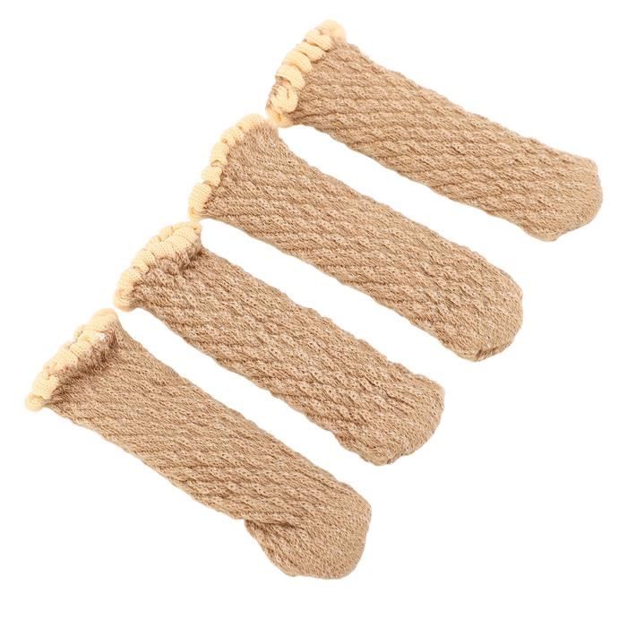 16 Pièces Chaussette Chaise pour Pieds de Chaise, Chaussettes de Meubles en Tricot Elastique Antidérapantes pour Pieds de Chaises, Rembourrées Antidérapantes avec Feutre pour Pieds de Meubles